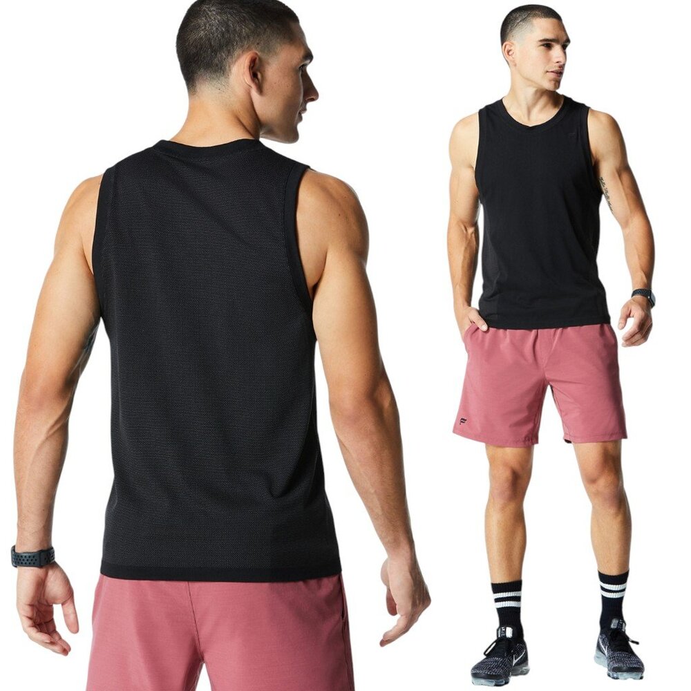 Fabletics NWT Black Training Day Muscle Tank Men's Size L